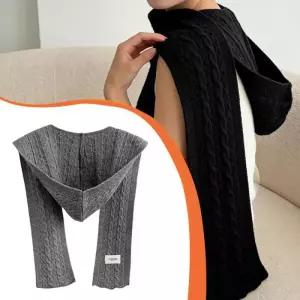 GB-1007065 여성 니트 후드 케이프 머플러 숄 봄 여름