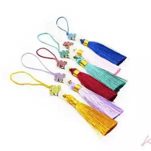 매듭 장식 다용도 술장식 국화 한복 노리개 실크 열쇠고리 복주머니 핸드폰 주얼리 전통 공예 소품 고리