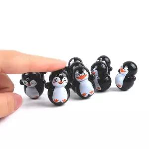 펭귄 오뚝이 어린이 장난감 펭귄 오뚝이 책상 소품 미니피규어 인테리어 미니어처 피규어 장식품 실내 장품