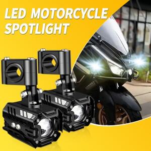 CFMOTO 250NK CBS 2019-2020 바이크 오토바이 헤드라이트 스포트라이트 듀얼 컬러 80W 전조등용 하이/로우