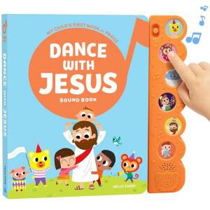 어린이를 위한 그리스도 사운드북과 함께 춤추기 - 를 6가지 성경 노래 u2013 기독교 부활절 선물 책 장난감 바구니 필수품 세례