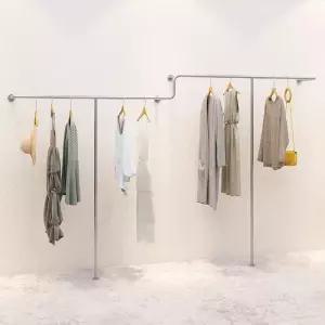 여성 의류 매장 벽걸이 스탠드형 옷걸이 진열대