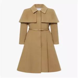 JJ지고트 울 캐시미어 벨티드 싱글 케이프 코트 GRBA0CT311