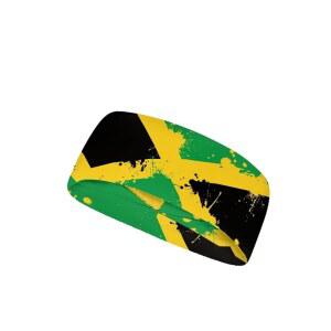 스렝조드크 자메이카 국기 반다나 의류 프린트 스포츠 머리띠 커스텀