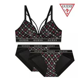 [백화점 정품] 게스 언더웨어 [선물포장] 로고스트링 브라렛1 팬티2 속옷세트 GEWBRB11GEWBPB11