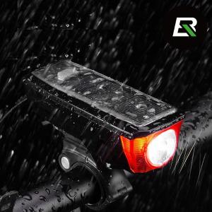 락브로스 자전거 전동킥보드 태양광충전 LED 전조등 라이트 전자벨 후레쉬