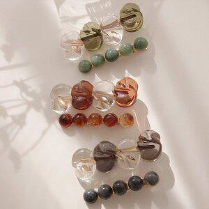 [제이로렌] 캔디모양 호마이카 헤어 집게핀 세트 H0655