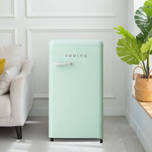 쿠잉 유럽형 레트로  냉장고 REF-90CNM / 85리터 K