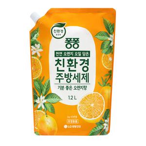 officeseller 주방세제 : 친환경 퐁퐁 기분좋은 오렌지향 리필 [1.2L]