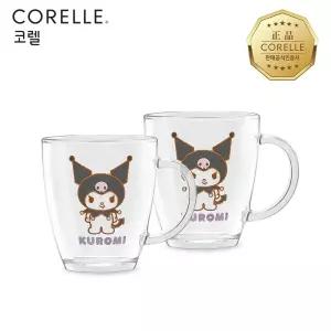 코렐 코디 쿠로미 유리 머그 380ml 2P
