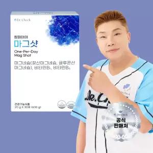 닥터체크 원퍼데이 마그샷 액상 글루콘산 마그네슘 비타민B 30포 1박스 (1개월분)