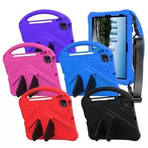 아이패드 메가윙 에바폼 케이스 프로11/프로7세대/9세대/8세대/7세대/에어/미니/A16/M4/M5 어린이 유아 손잡이 일체형 어깨끈 스트랩 안전 케이스