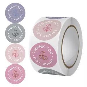 장미 실링 감사스티커 땡큐 선물포장 생일 청첩장 구디백
