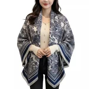 대형 뜨왈 패턴 숄 어깨숄 블랭킷 선물용 담요 망토 스카프 간절기 보온 머플러