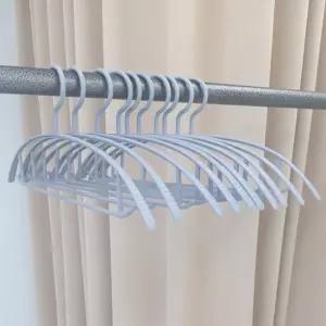 곡선 옷걸이 구김 없는 어깨뿔 방지 10개/논슬립/니트/정장/플라스틱/미끄럼/옻걸이/논술립/라운드/어깨뽕