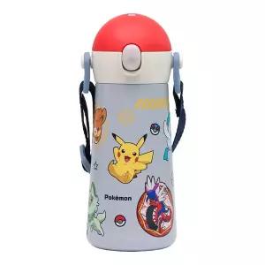 포켓몬 원터치어깨끈이중스텐물병 460ml
