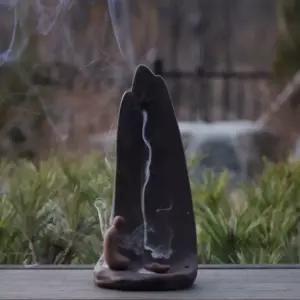 트레이 초 인센스 버너 향 받침대 스틱 챔버 콘 홀더 INCENSE 꽂이 향받침대 백플로우