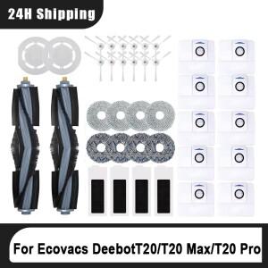 에코백스 디봇 T20 OMNI/T20/T20e/T20 Pro 메인 사이드 브러시  천 HEPA 필터 먼지 봉투 액세서리