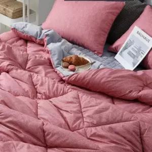 엣지 밍크극세사 이불베개세트 SS 핑크