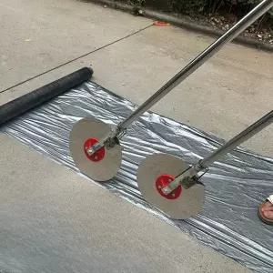 수동 지주형 농업 지면 멀칭 비닐 도구 압착기 작업 피복