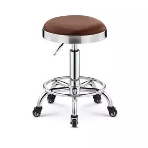 등받이없는 회전 의자 원형 스툴 체어 이동식 바퀴 미용실