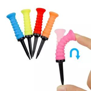 실리콘 에벌레티 골프티 골프 필드용품 무저항 고무 플라스틱 골프티꽂이