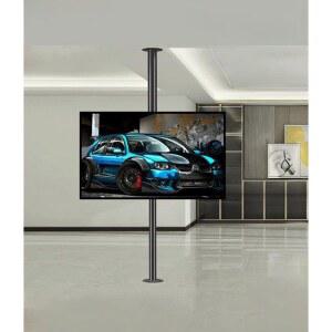 TV 스탠드 거치대 가로 회전 선반 티비거치대 75 회의실 브래킷 50인치 바퀴달린 호환