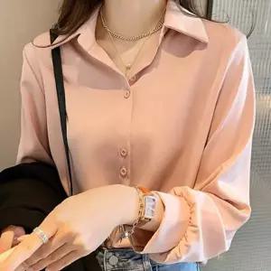 여성 블라우스 루즈핏 직장인 데일리 여성 셔츠 하객룩 베이직