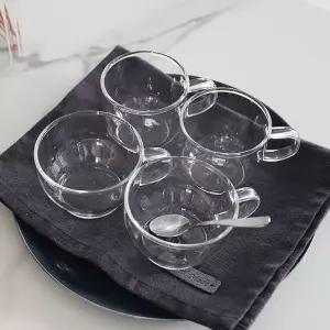 내열유리 에스프레소 커피컵 2p 깔끔한 커피 샷잔 커피잔 컵