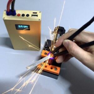 스폿용접기 휴대용 미니 DIY 조정 모델 조절 시트 통합 니켈 배터리용 용접용 골드