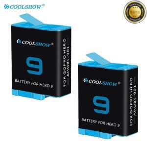 Coolshow 액션 카메라 액세서리용 블랙 배터리 고프로 9 10 12 용 1800mAh