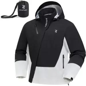 후드가 달린 사이클링 레인 재킷 골프용 풀오버 버조시 반사 윈드브레이커 남성용 방수 패커블 통기성