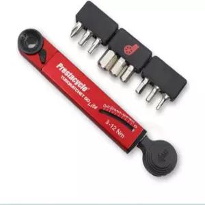 프레스타이클 토크래칫 라이트 9개의 툴 포켓 GO 및 멀티 렌치 가능 토크 휴대용 수리용 빔 124mm 컴팩트