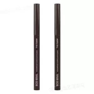 더샘 에.코 소울 파워프루프 초슬림 아이라이너 BK02 애쉬 블랙 2개
