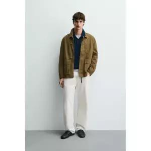 [국내] ZARA 자라 릴랙스 핏 알라마레스 파카 - 라임 그린