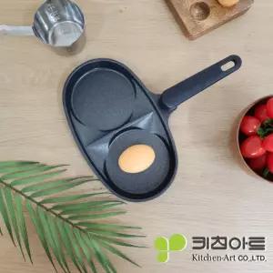 키친아트 계란 후라이팬 휴브 2구 에그팬