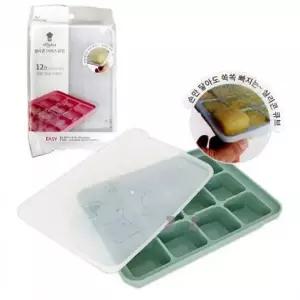 [셀러에이드]얼음틀 실리콘 사각 아이스큐브 12구 트레이