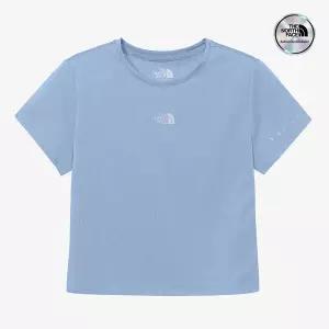 노스페이스 NORTHFACE 브랜드관 공식 NT7UR35M 화이트라벨 여성 벤트런 반팔 라운드티_POWDER BLUE 373391