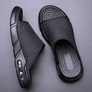 남성 데일리 쿠션 에어 슬리퍼 실내외 겸용 편안한 거실화
