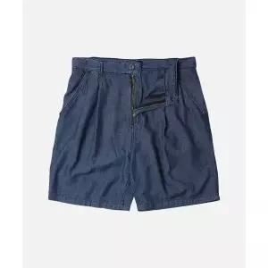 프리즘웍스 FRIZMWORKS LINEN DENIM ONE TUCK BERMUDA PANTS _ BLUE FZW2023SSPT055 340441