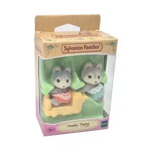 실바니안패밀리 허스키 쌍둥이 어린이 동물 인형 장난감 선물