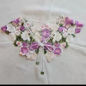 꽃자수 포인트 탈부착 케이프 여성 숄 레이어드 망토 가디건