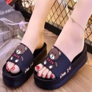 인기상품 3.5cm 키높이 통굽 곰돌이 슬리퍼 사무실 실내화 [WFJBBJD_260320]