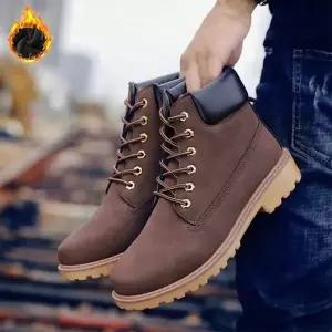 [RIZPICK]방한 트레킹화 남성 겨울 아웃도어 워킹 신발 기모 내피 등산화