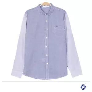 체크 스트라이프 체크셔츠 줄무늬 정장 긴팔 오버핏