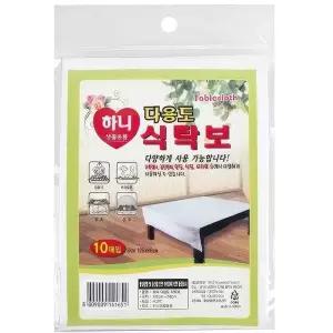 [콩심팥심]일회용 식탁보 가정용 비닐 테이블보 커버 덮개 10매 탁자