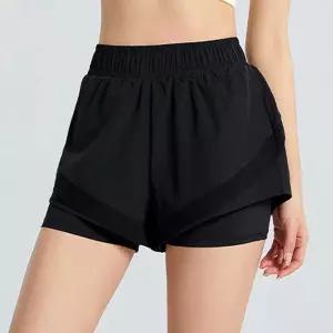 3부 일체형 스포츠 레깅스반바지 에어홀겹 밴딩 스판 레깅스팬츠