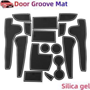 현대 코나 Encino 2019 2020 게이트 슬롯 패드 물잔 매트 쿠션 실리콘 호환 액세서리 용 호환 자동차 차량