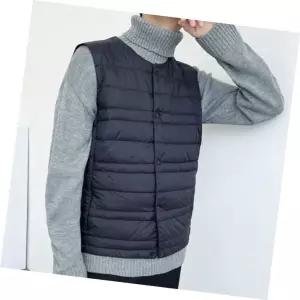 남성 투웨이 넥라인 구스패딩 다운 경량 조끼 베스트