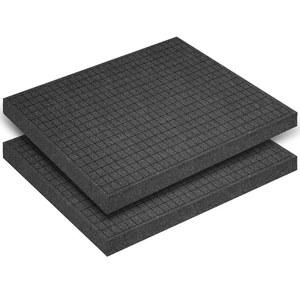 폴리우레탄 폼 패딩, 공구 상자, 카메라, 공예품 및 보관용 PCS 16 x 12 1 인치 블랙 천공 픽 앤 플럭 시트 2